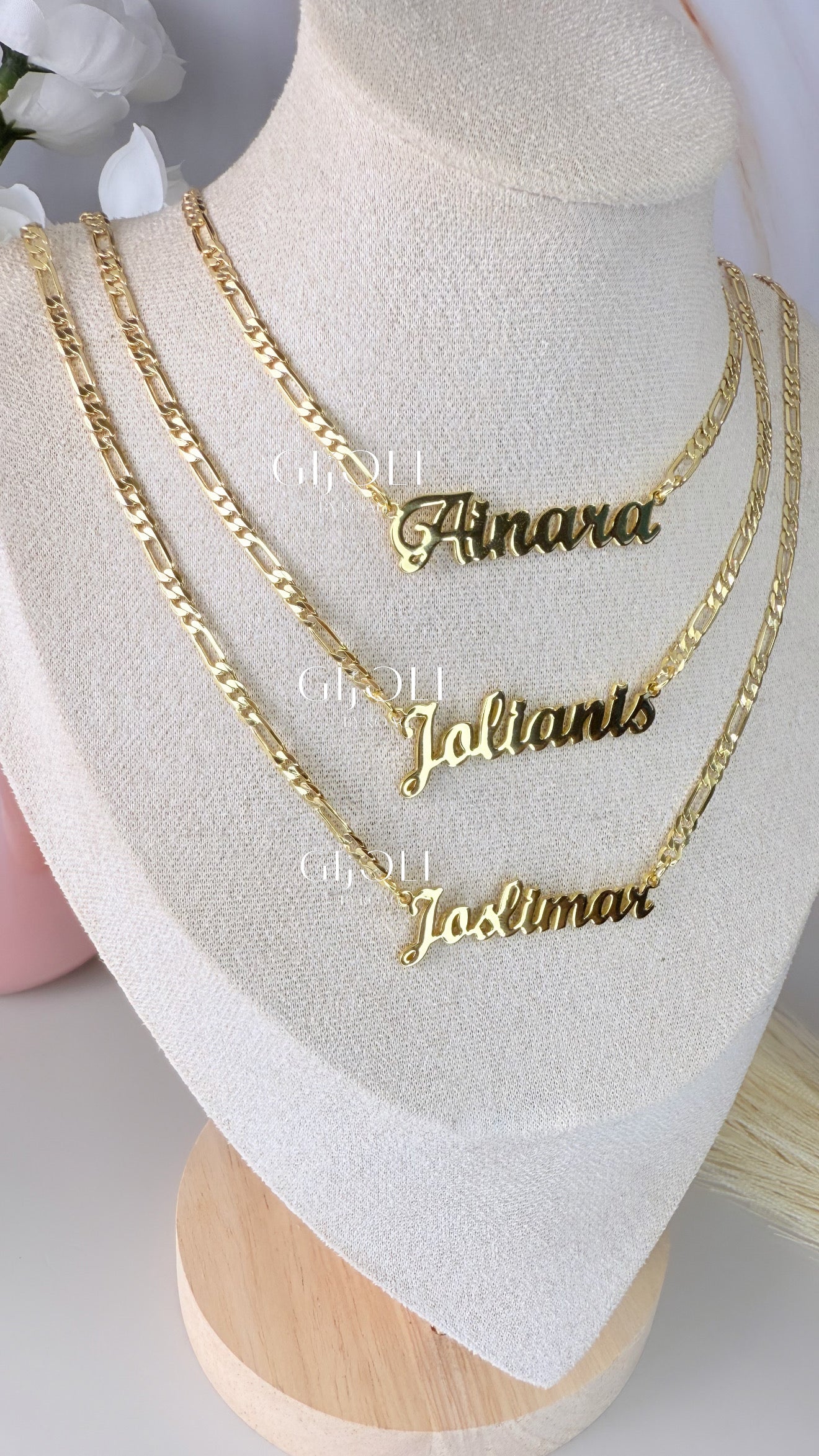 Cadena fígaro personalizada