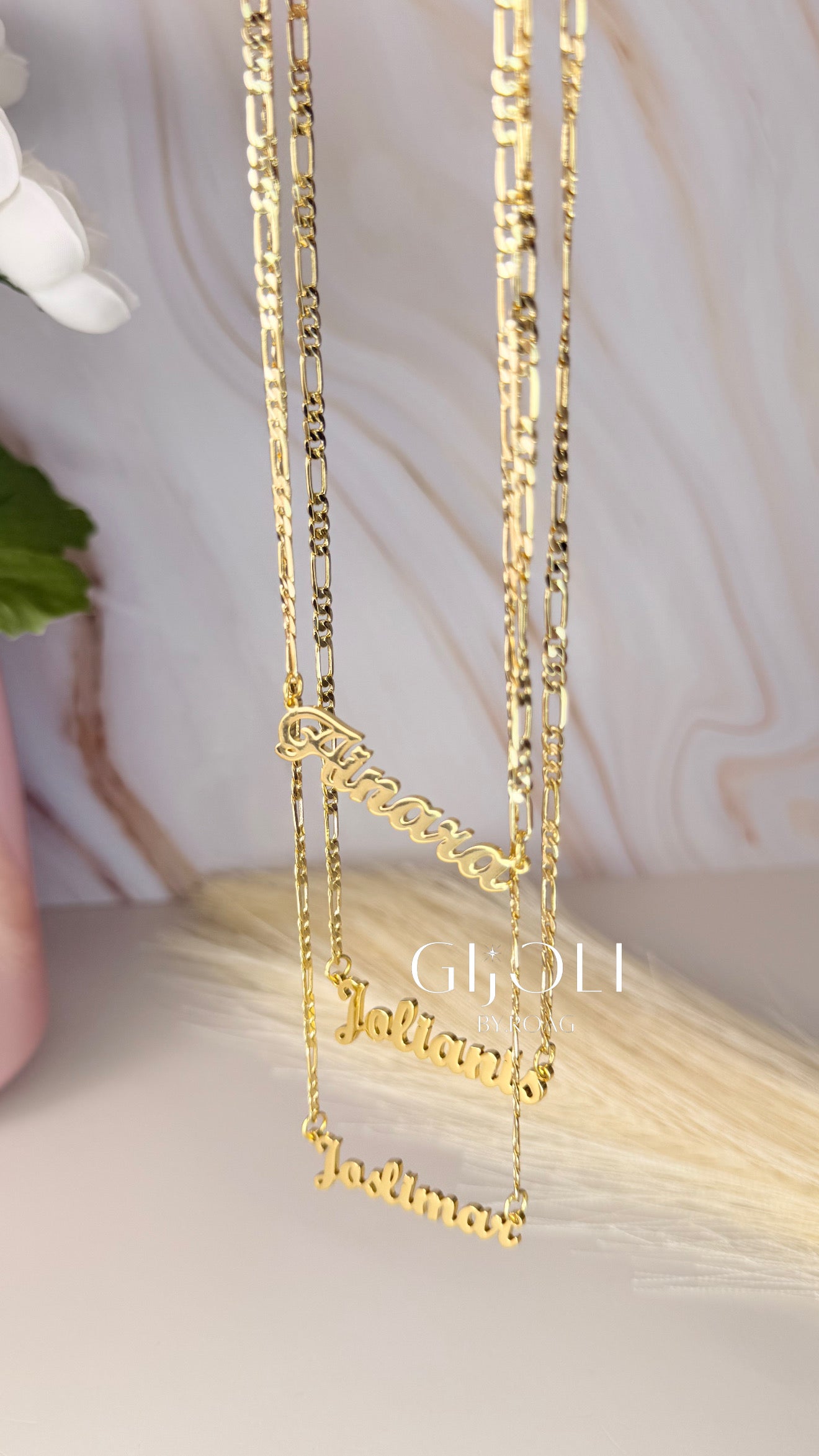 Cadena fígaro personalizada