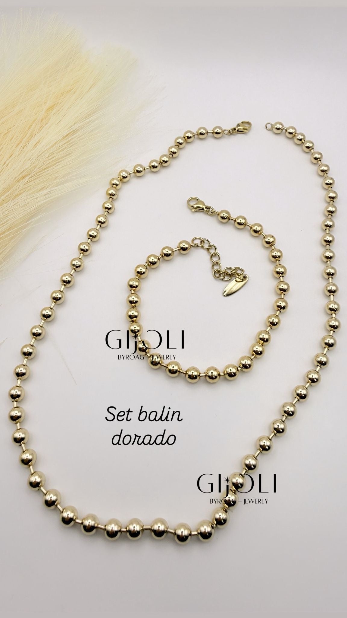 Set Balín Dorado