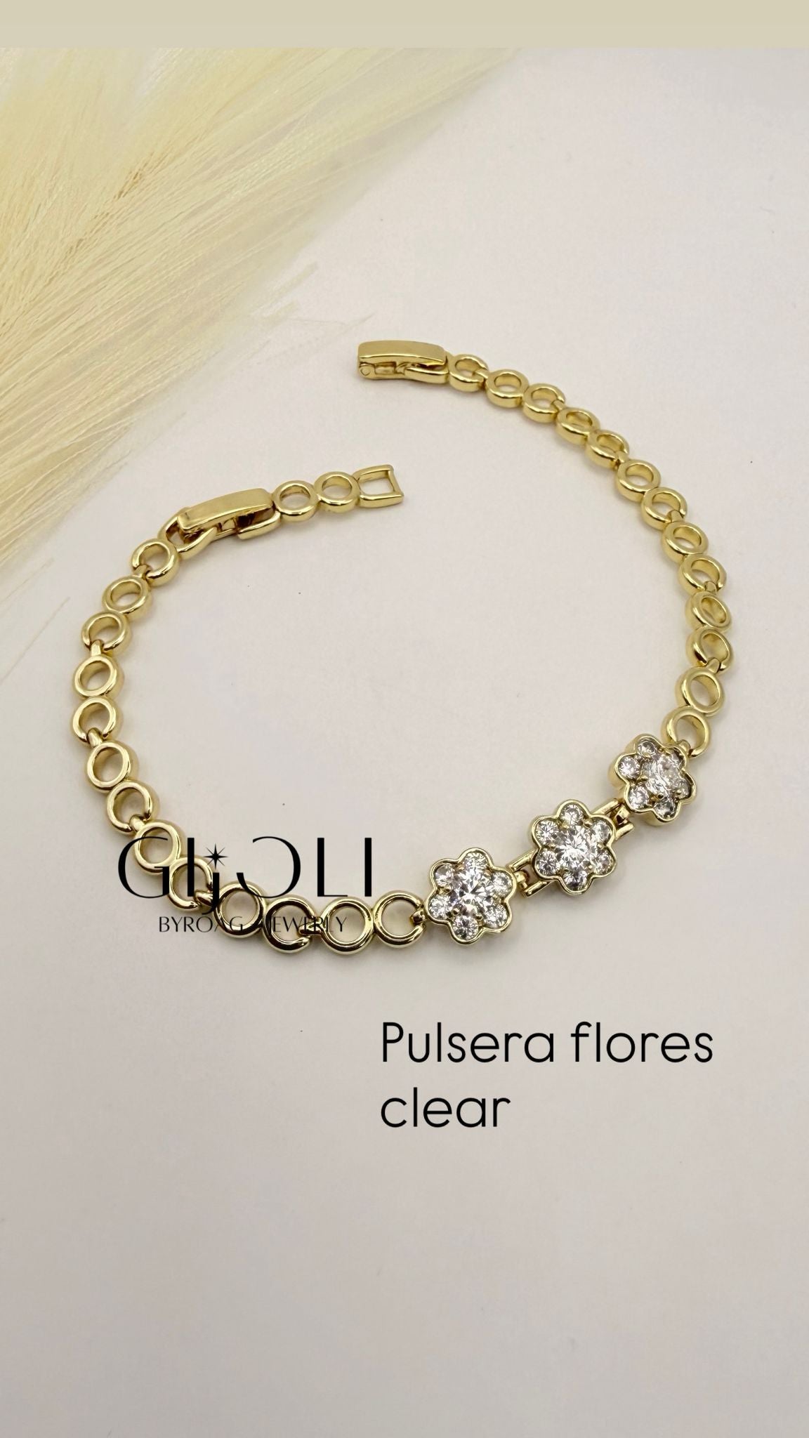 Pulsera Flores Clear