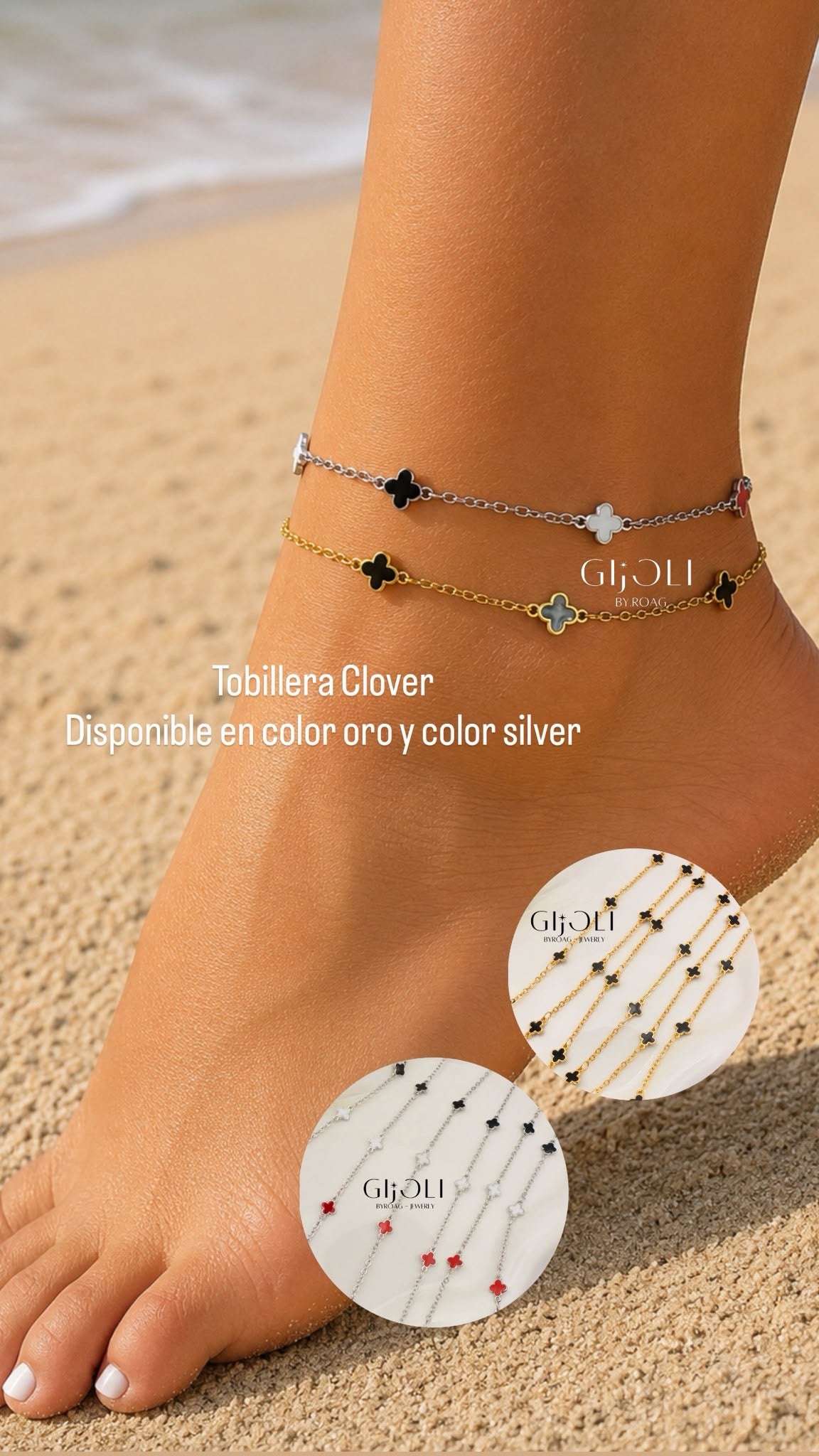 Tobillera Clover