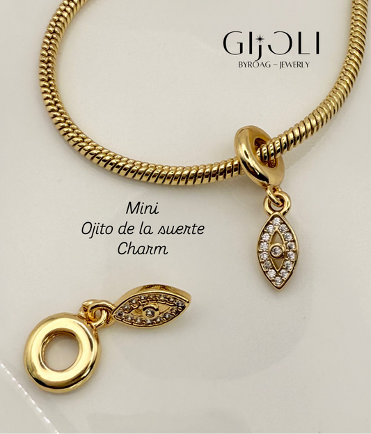 Mini ojito de la suerte charm