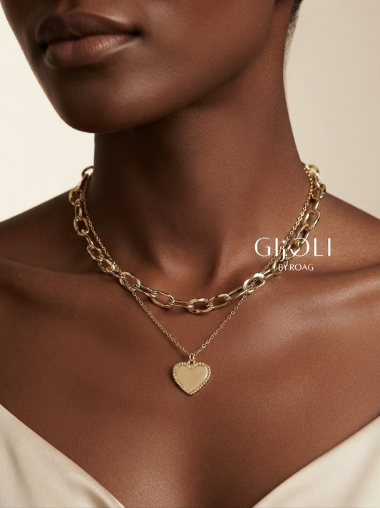 Cadena Doble “Royal Heart”