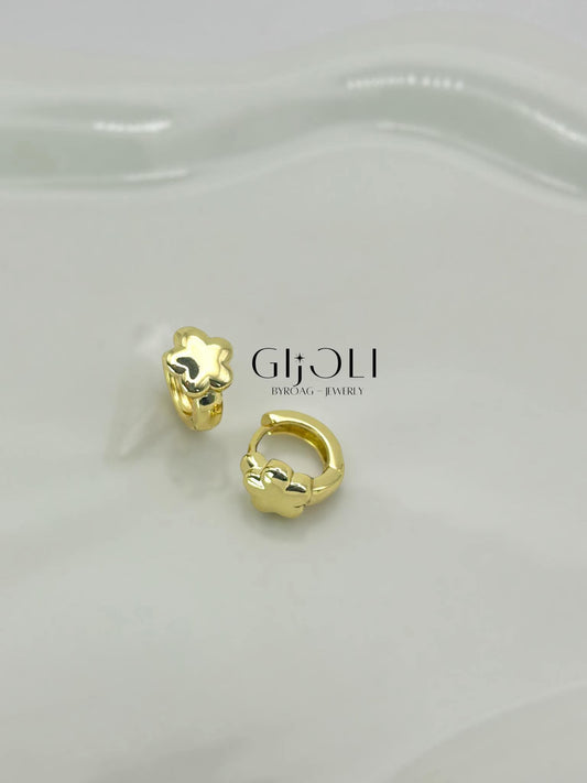 Mini argollas estrella