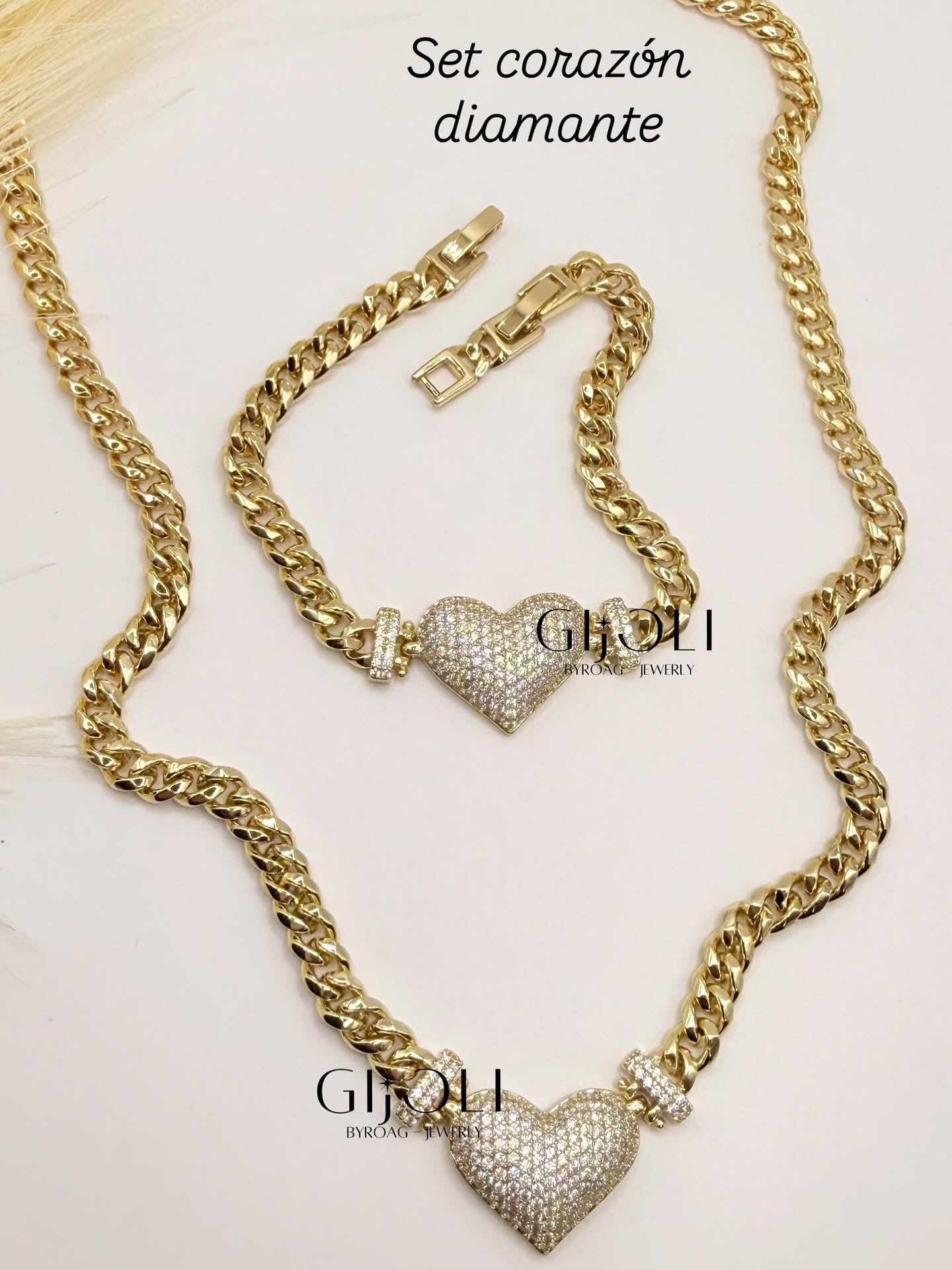 Set Corazón Diamante