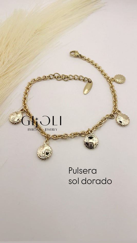 Pulsera Sol Dorado