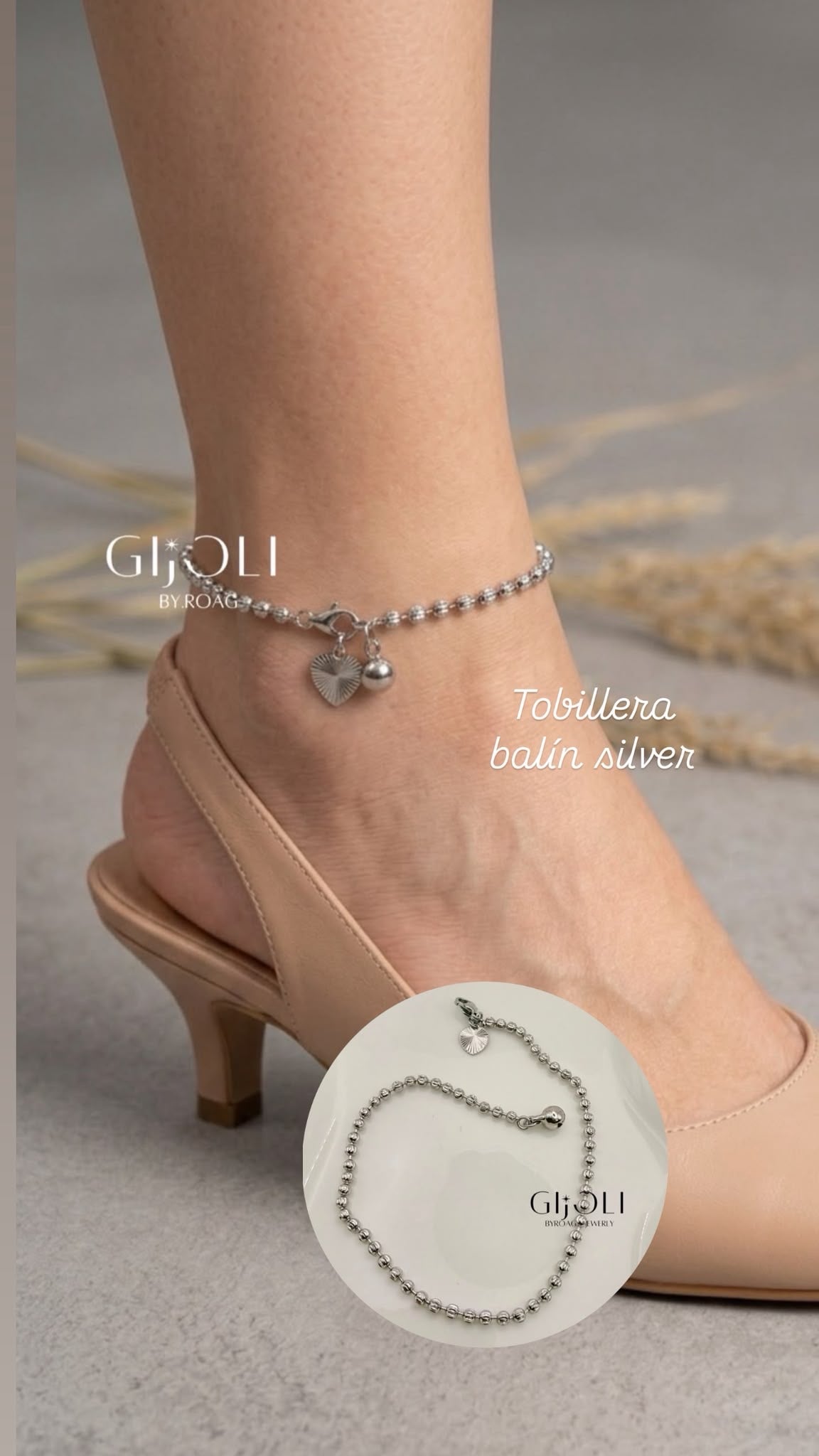 Tobillera Balín Silver