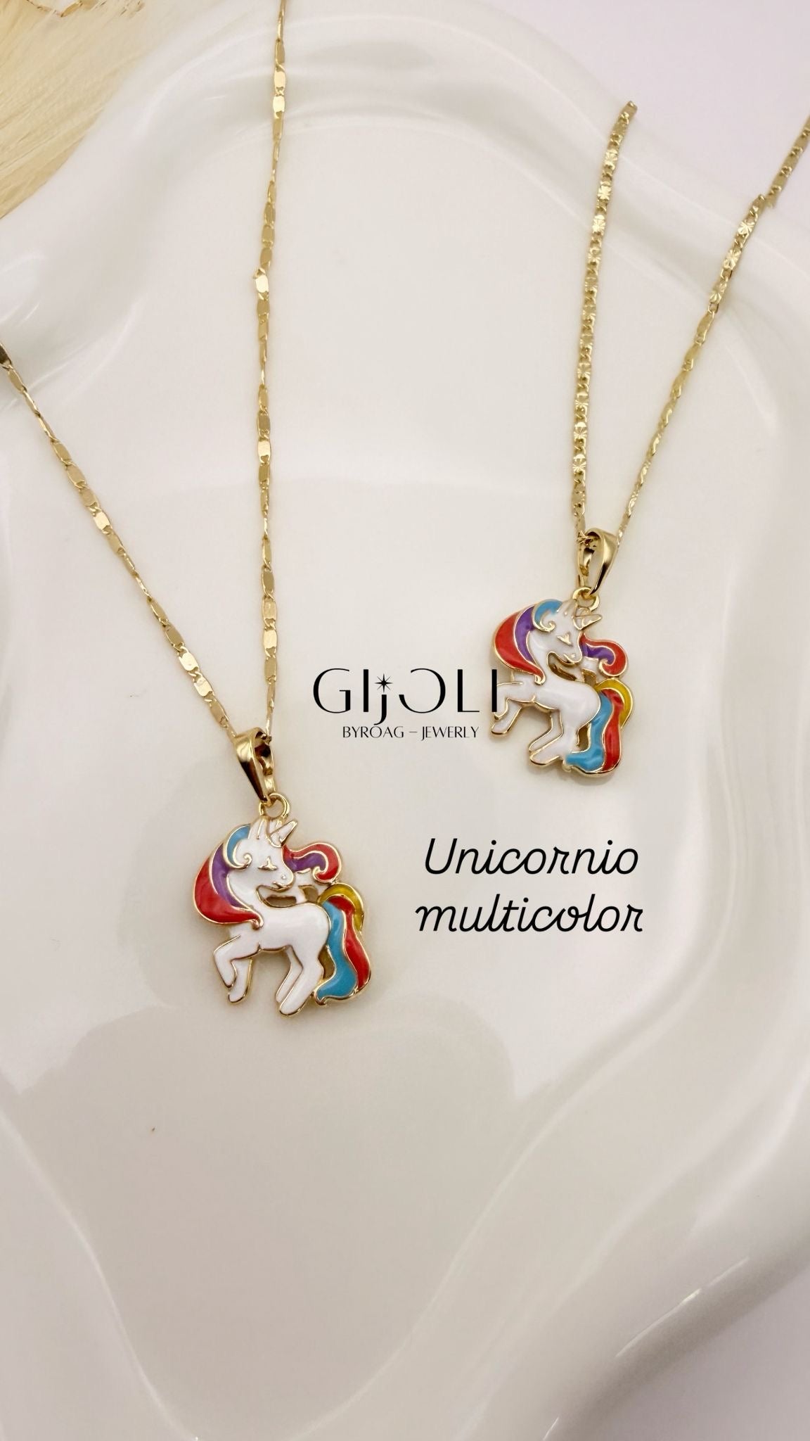 Cadena Unicornio Multicolor