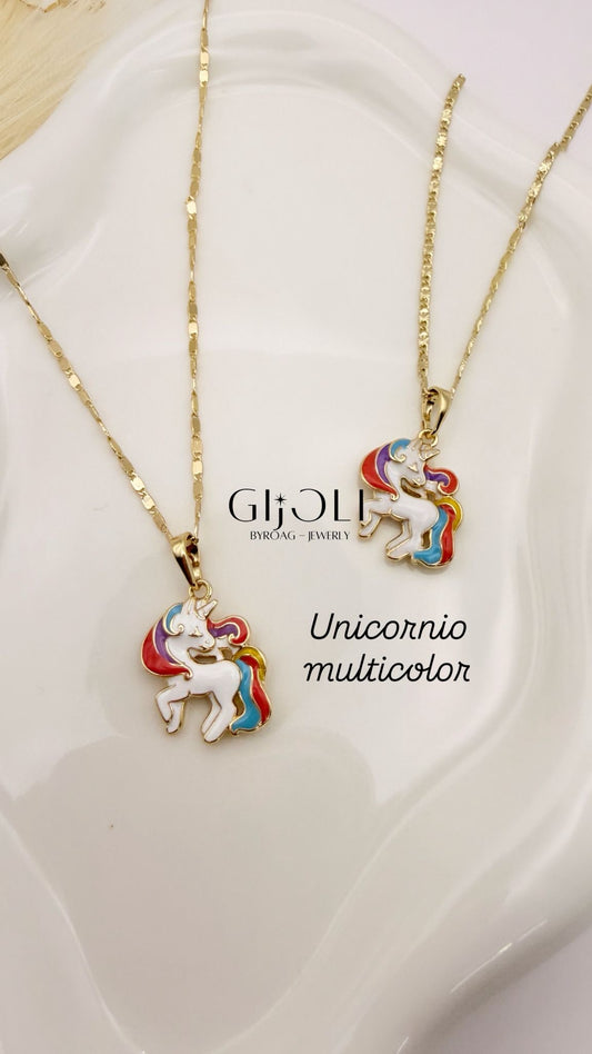 Cadena Unicornio Multicolor