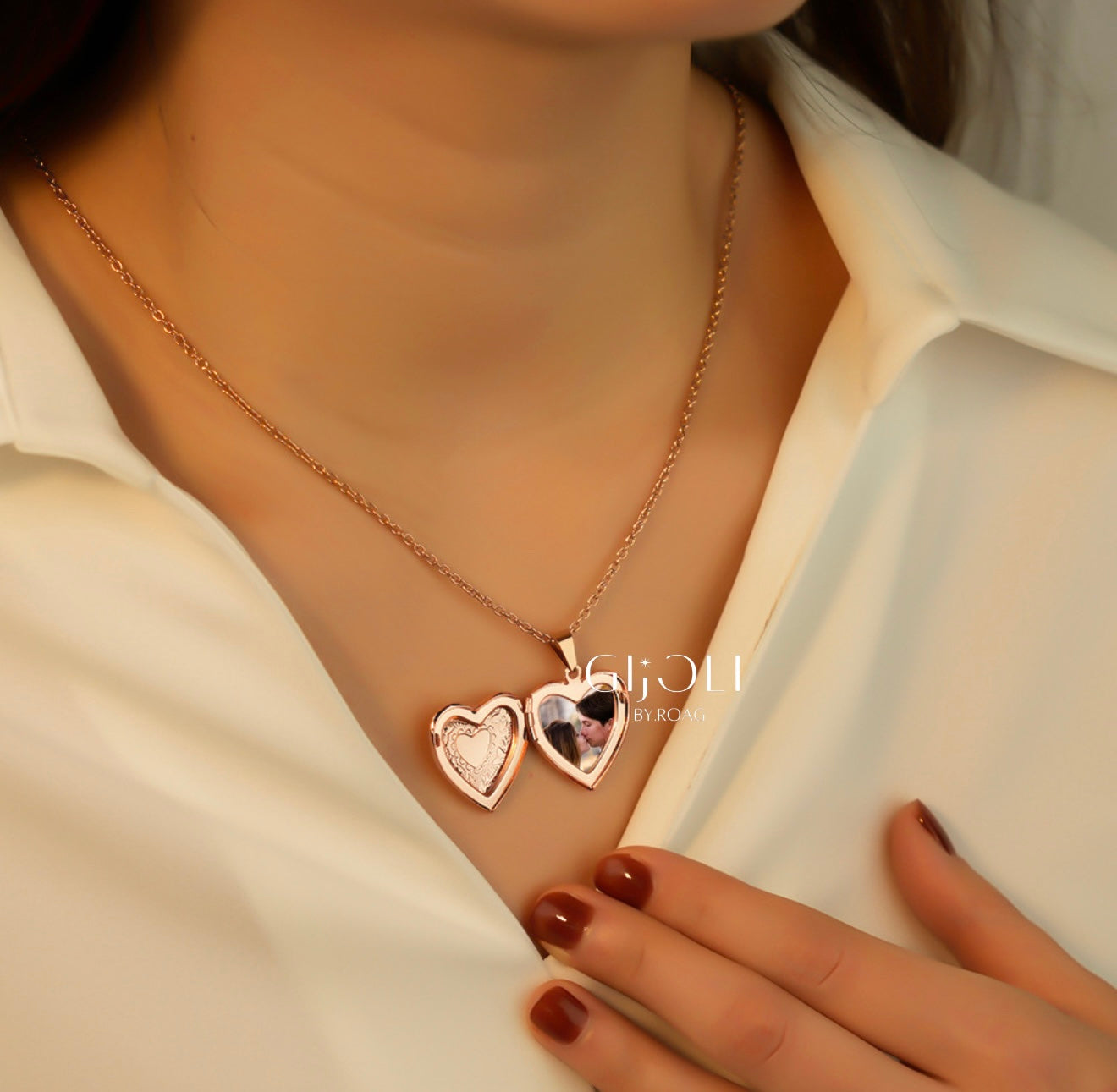 Collar Relicario Corazón Personalizado