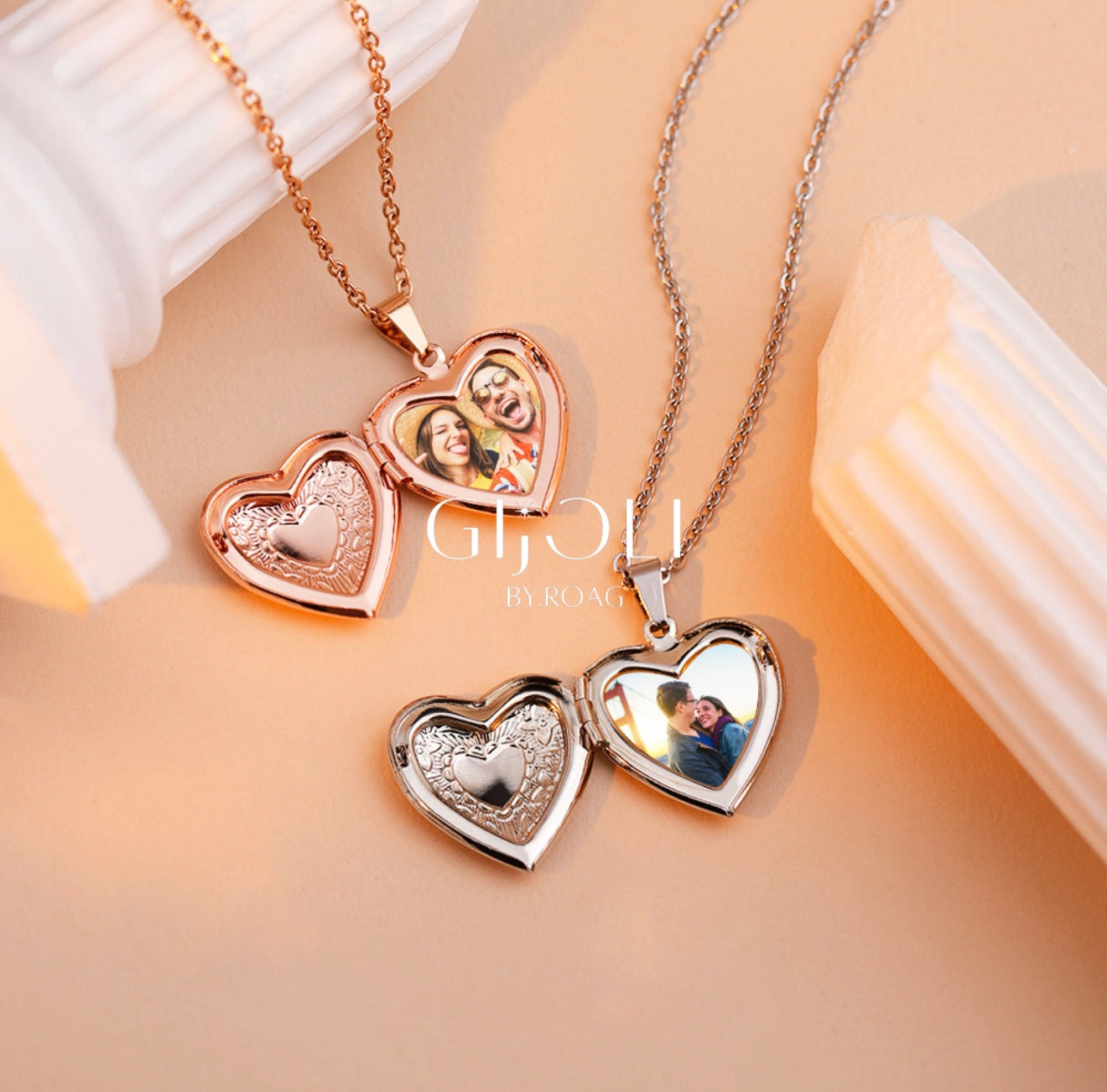 Collar Relicario Corazón Personalizado