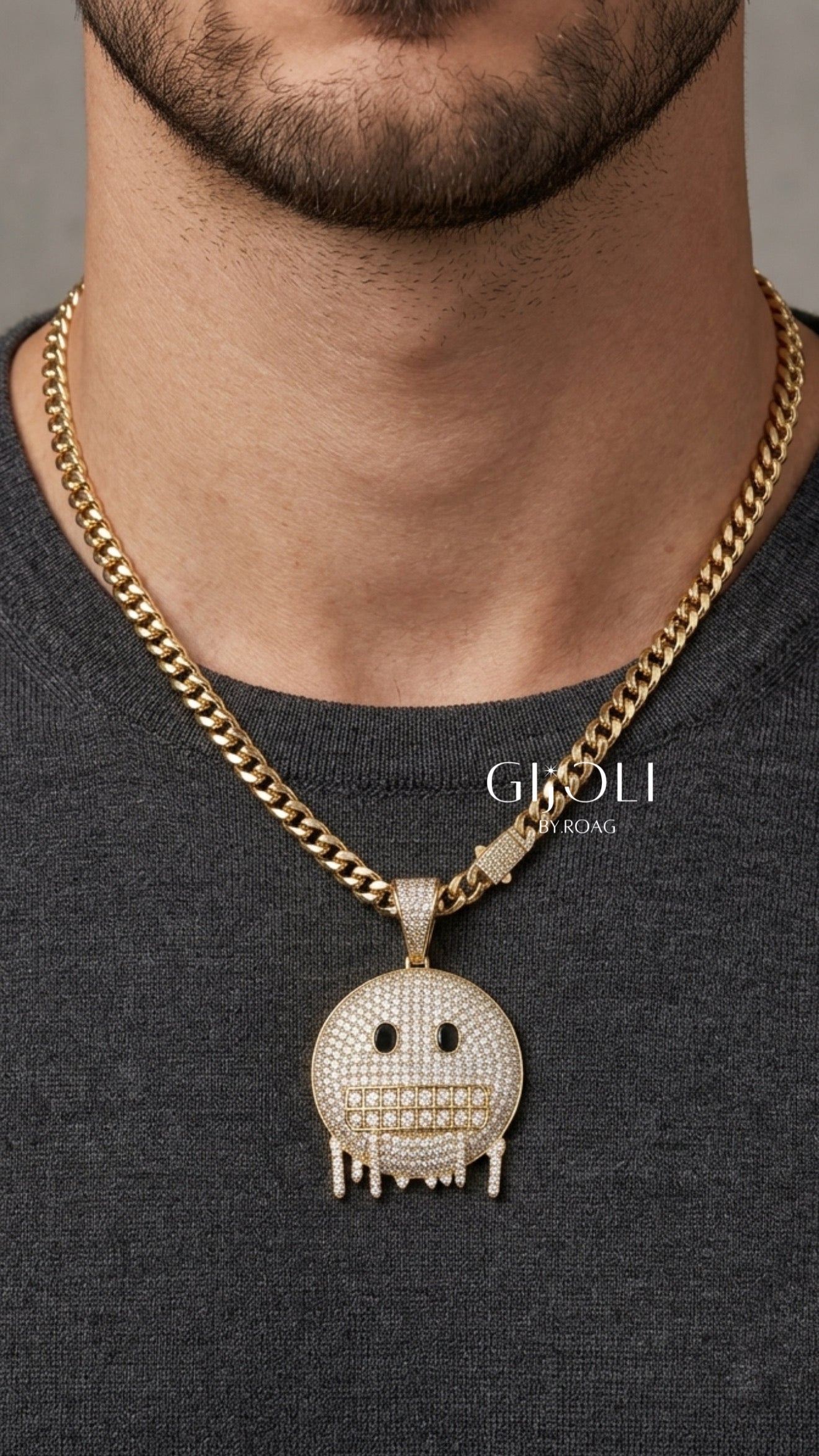 Cadena “Melting Smiley”