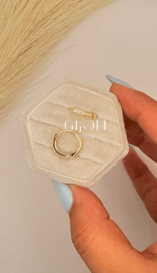 Argollas Gold Cristal