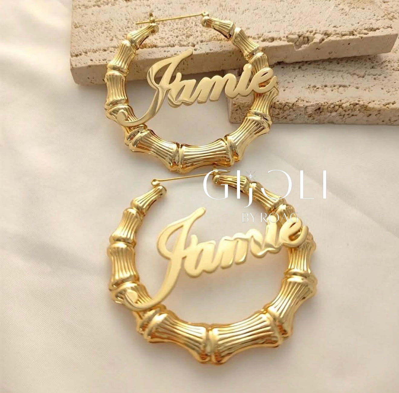 Argollas Bamboo Personalizadas
