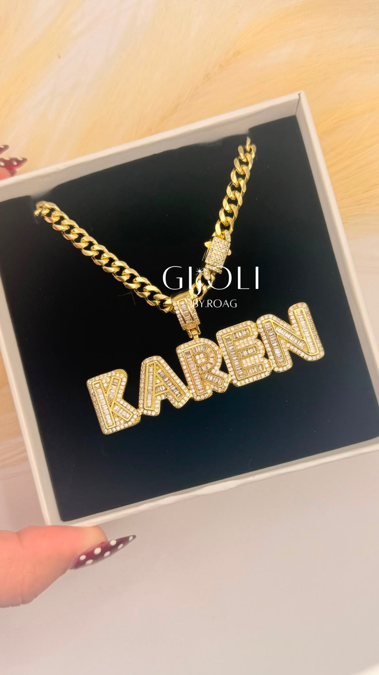 Cadena Personalizada Monaco Cristal