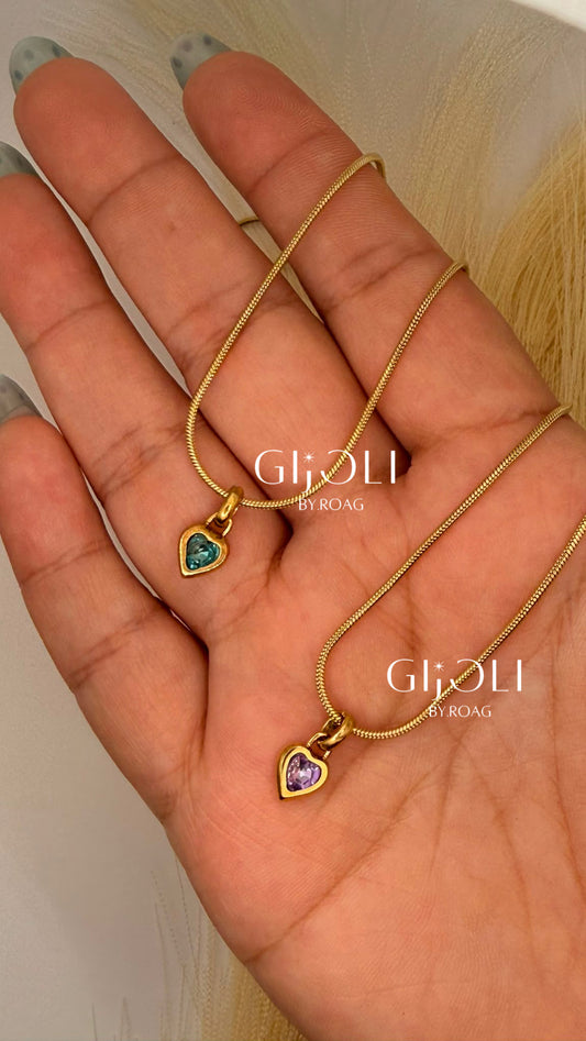 Cadena Heart & Birthstone