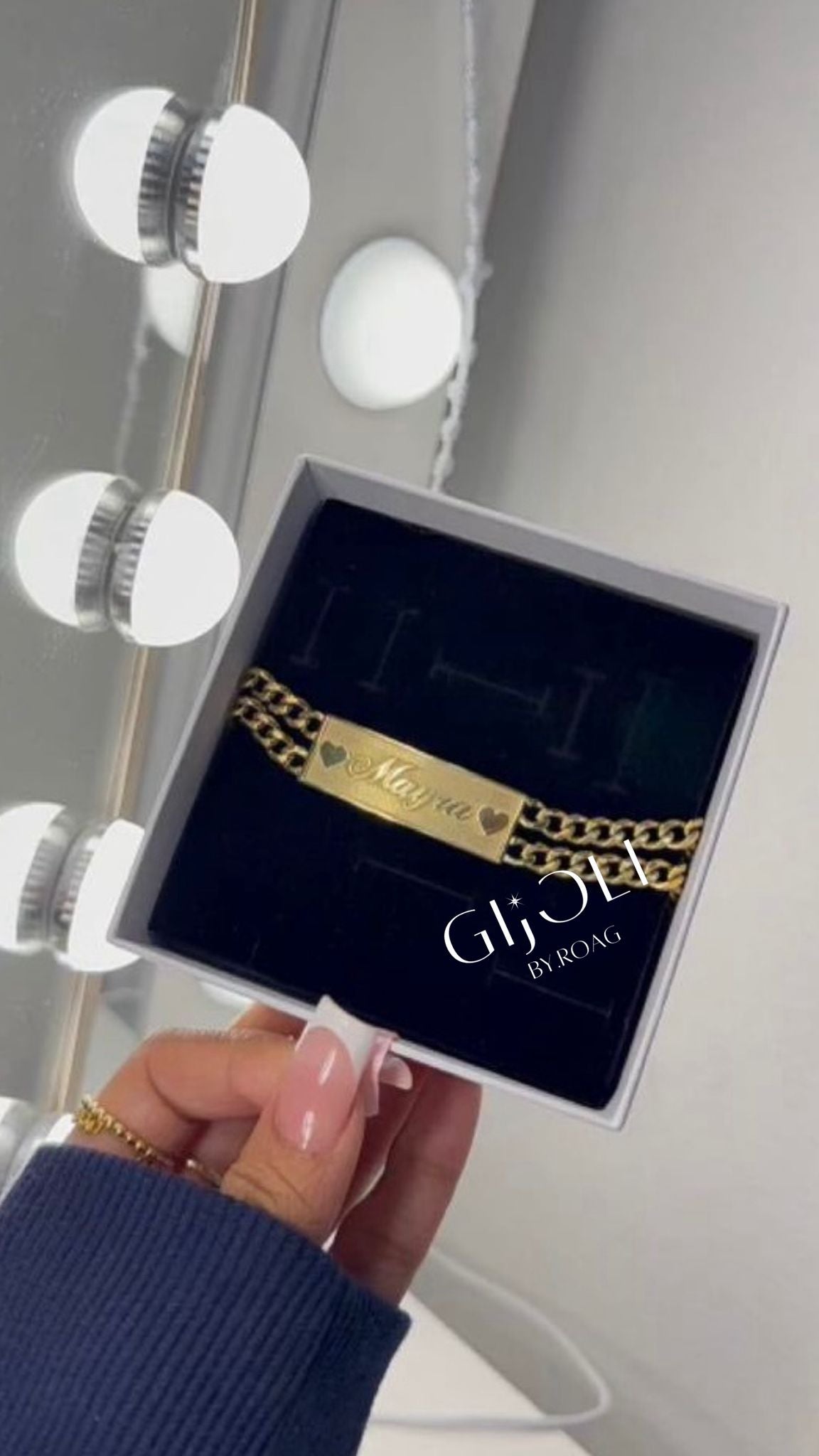 Valentino con Doble Cadena Cubana