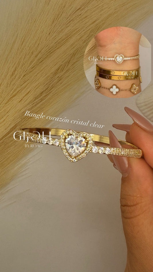 Bangle Crystal Heart
