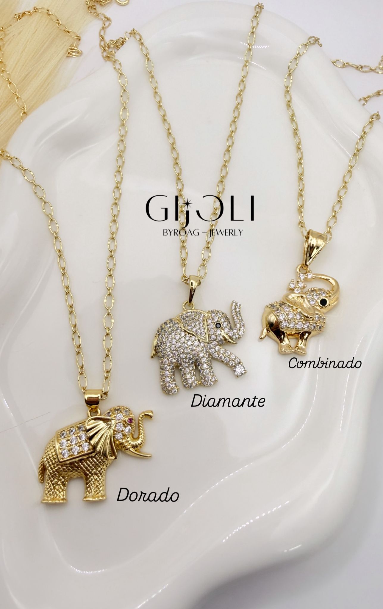 Cadenas Delicadas "Elefante Gold"